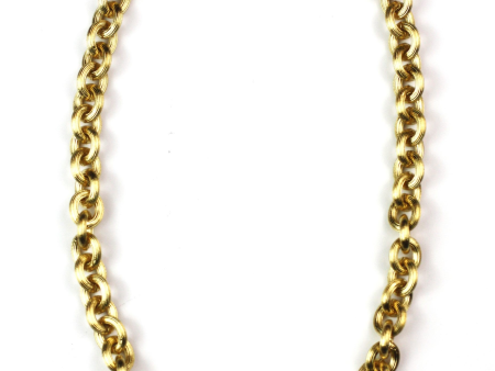 Brushed Gold Chain Necklace For Cheap