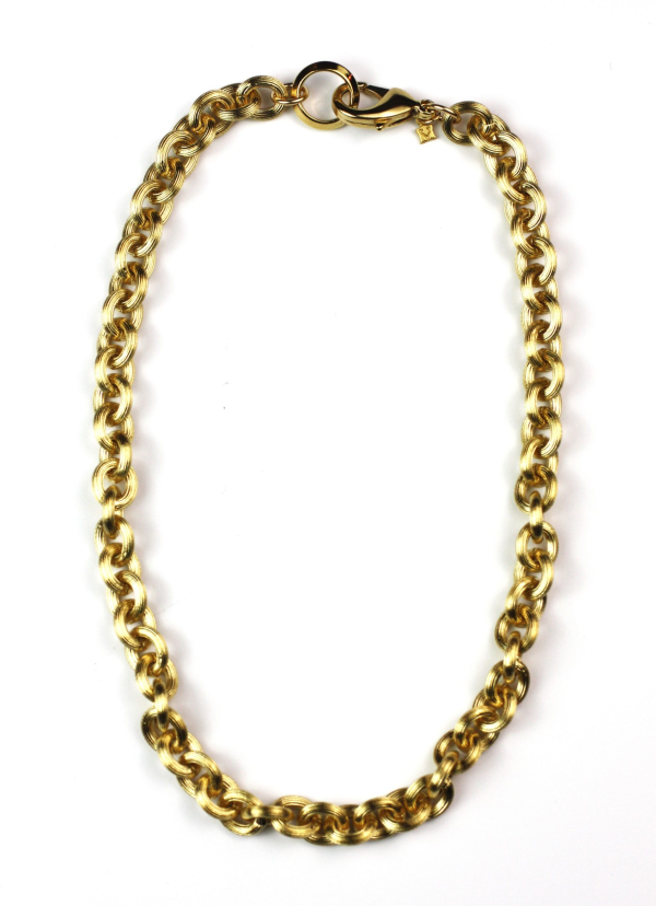 Brushed Gold Chain Necklace For Cheap