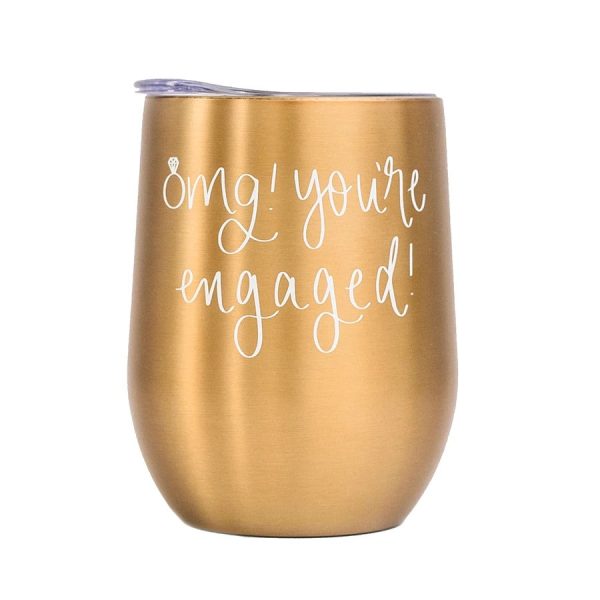 OMG! You re Engaged! Metal Wine Tumbler Online