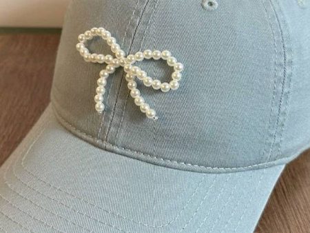 Pretty Little Pearl Bow Baseball Cap Sale