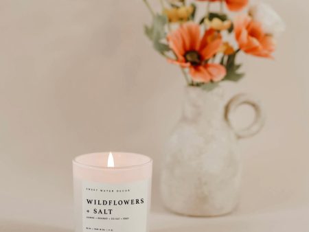 Wildflowers & Salt Soy Candle For Cheap