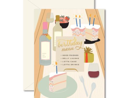 Birthday Tablescape Greeting Card on Sale