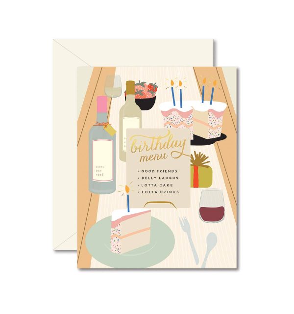 Birthday Tablescape Greeting Card on Sale