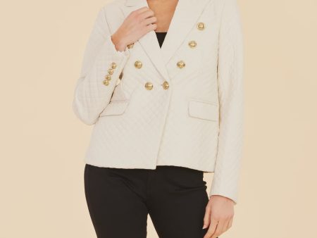 Leather Quilted Blazer Discount