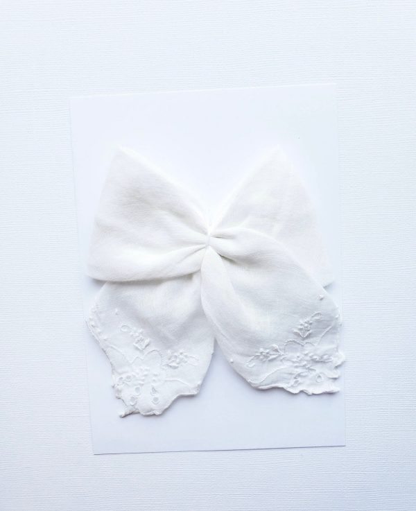 Vintage Handkerchief Long Tail Handmade Bow Online Sale