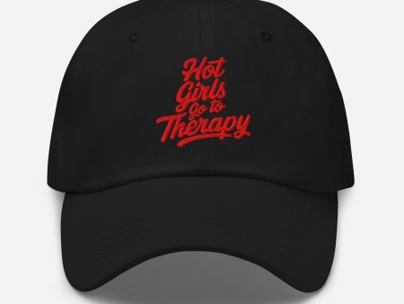 Hot Girls Go To Therapy Dad hat For Discount