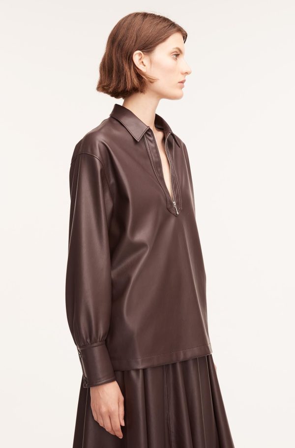 Vegan Leather Pullover Sale