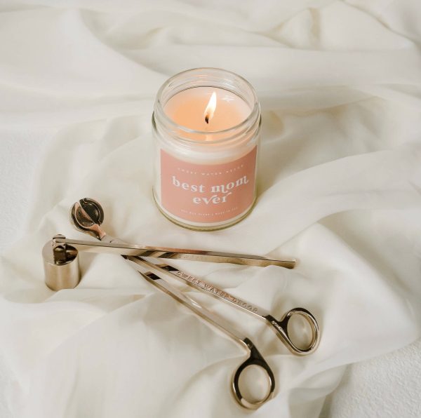 Best Mom Ever! Blush Pink Soy Candle Hot on Sale