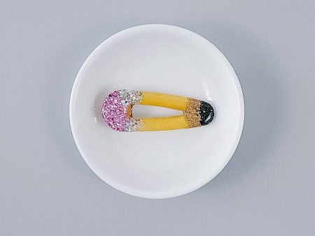 Pencil Resin Hair Clip Supply