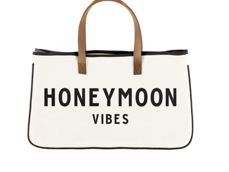 Honeymoon Vibes Canvas Tote Online Hot Sale