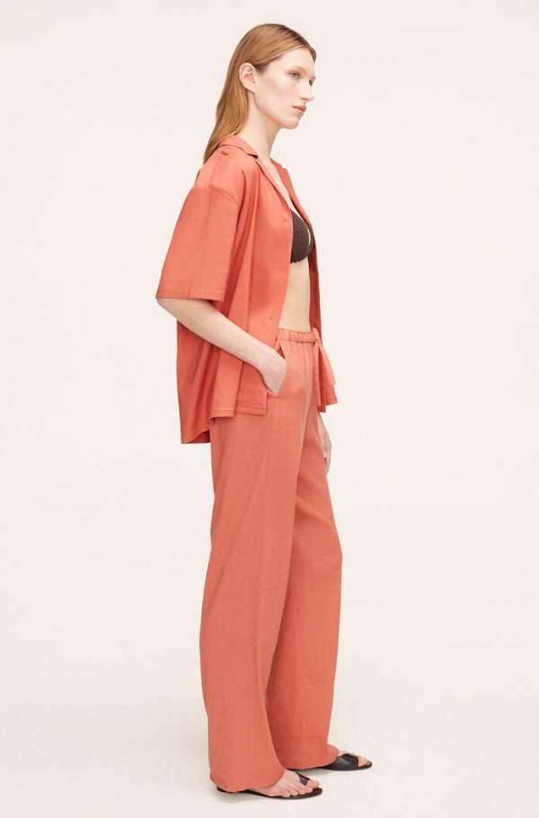 Stretch Linen Pull-On Pant on Sale