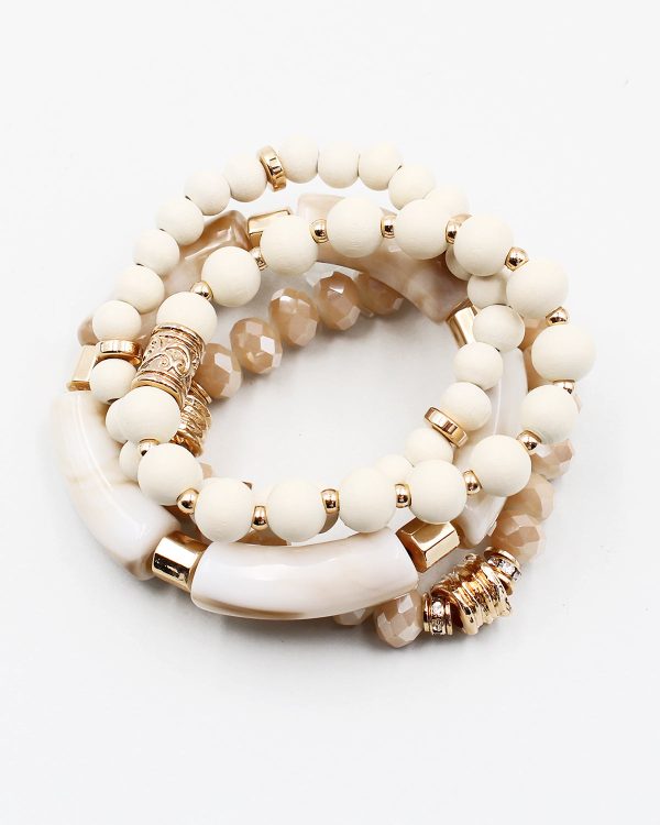 Multiple Layered Mixed Bead Bracelet Online Hot Sale