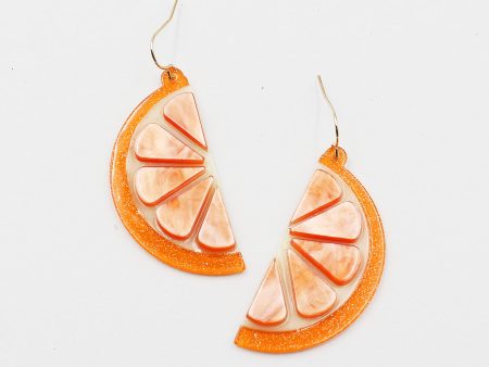 Orange Slice Earrings Discount