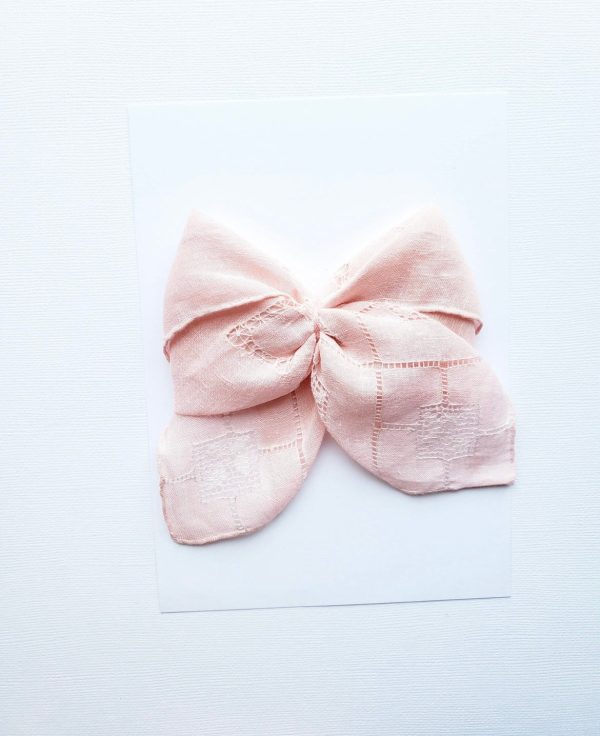 Vintage Handkerchief Long Tail Handmade Bow Online Sale