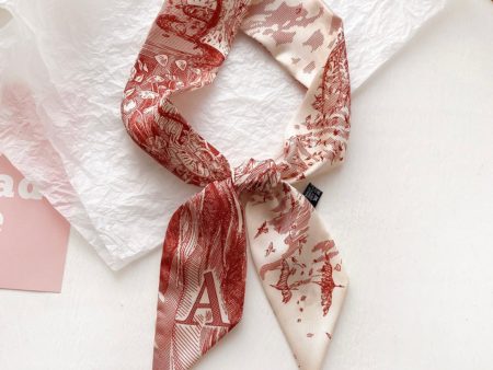 Vintage French Monogram Initial Mini Scarf Online Sale