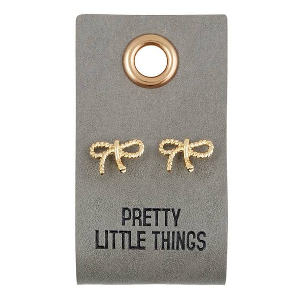 Pretty Little Things  Bow Stud Earrings Online Hot Sale