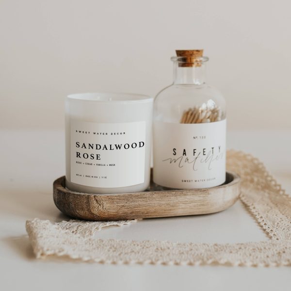 Sandalwood Rose Soy Candle on Sale