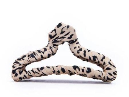 Leopard Satin Wrapped Claw Clip Discount