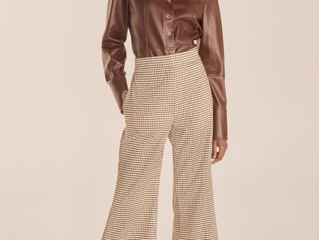 Check Flare Pant For Discount