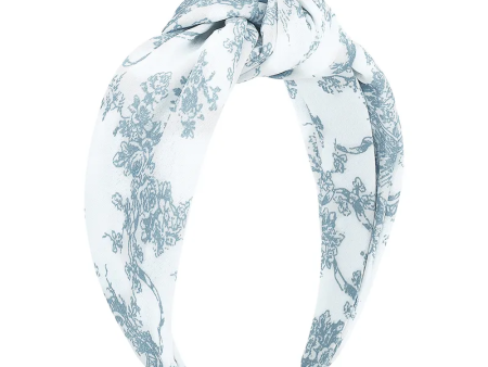 The Louise French Toile Top Knot Headband Cheap