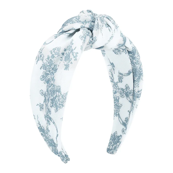 The Louise French Toile Top Knot Headband Cheap