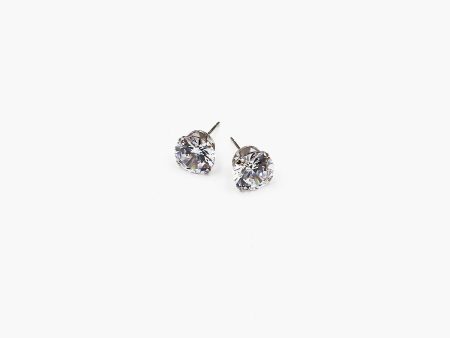 2 CT Classic Brilliant Cut CZ Earrings Hot on Sale