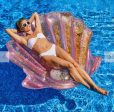 Iridescent Seashell Giant Inflatable Pool Float Hot on Sale