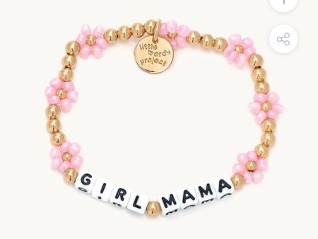 Girl Mama Floral Beaded Bracelet Online now