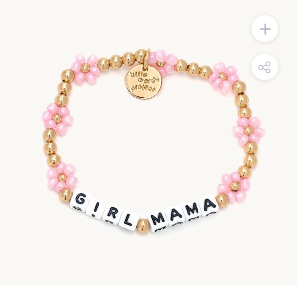 Girl Mama Floral Beaded Bracelet Online now