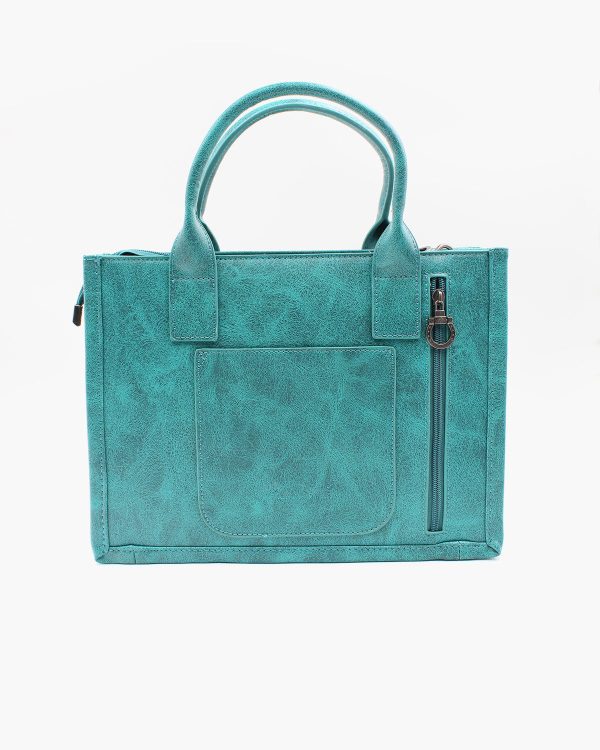 Turquoise Western Tote Bag Cheap