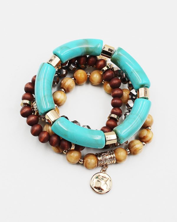 Multiple Layered Mixed Bead Bracelet Online Hot Sale