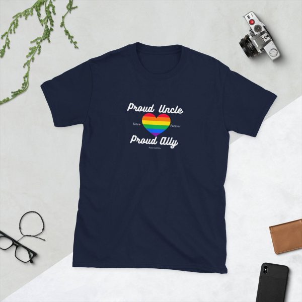 Proud Uncle Ally Pride Short-Sleeve Unisex T-Shirt on Sale