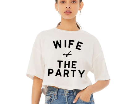 Wife of the Party  Bridal Cropped Tee Online now