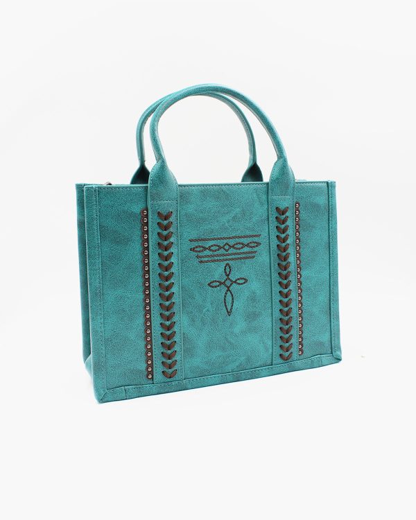 Turquoise Western Tote Bag Cheap