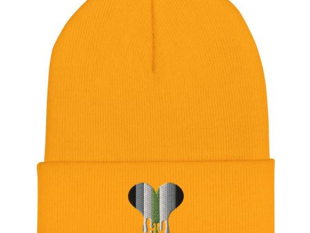 Agender Melting Heart Cuffed Beanie Cheap