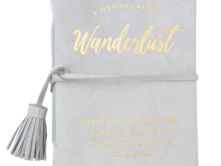 Wanderlust Suede Leather Notebook Hot on Sale