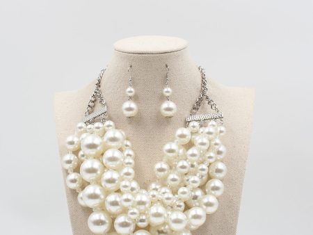 Multiple Layered Pearl Necklace Supply