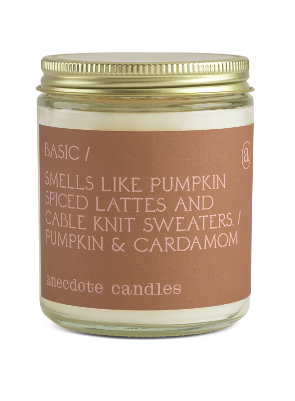 Basic (Pumpkin & Cardamom) Glass Jar Candle Online now