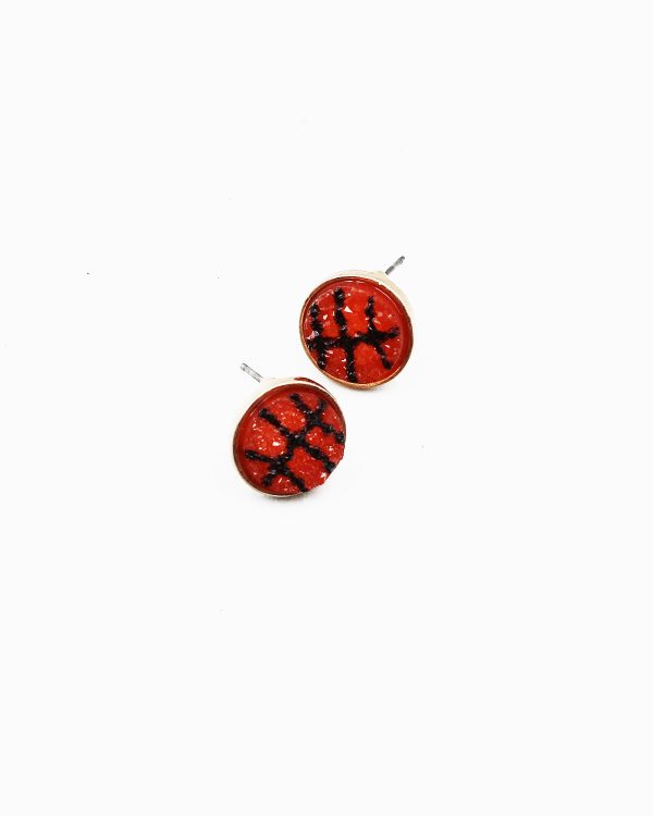 Basketball Druzy Stud Earrings For Cheap