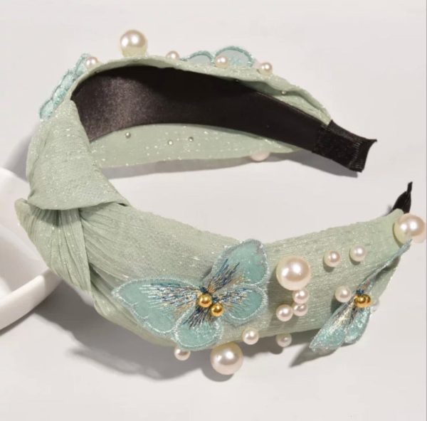 Butterfly Pearl Top Knot Headband Sale