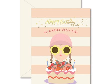 Berry Sweet Girl Birthday Greeting Card Online