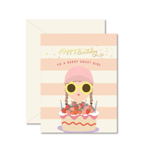 Berry Sweet Girl Birthday Greeting Card Online