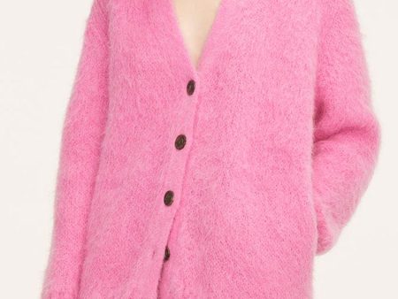 Brushed Mohair Cardigan For Sale