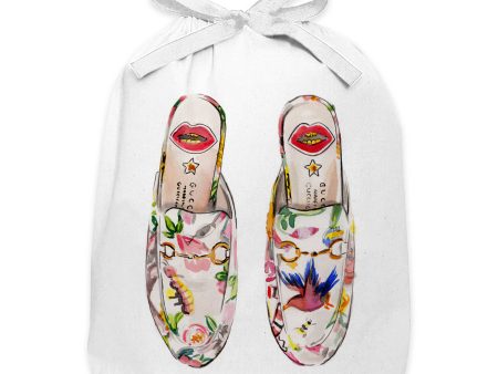 Floral Slides  Drawstring Travel Bag For Cheap