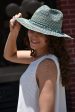 Turquoise Straw Hat on Sale