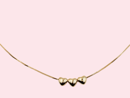 3 Little Hearts Necklace Online Hot Sale