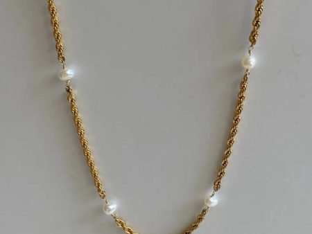 Pretty Little Pearl Rope Chain Necklace Fashion