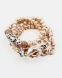 Precious Stone & Crystal Layered Bracelet Set Fashion