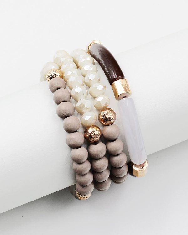 Multiple Layered Mixed Bead Bracelet Online Sale