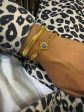 Golden Evil Eye Bangle Bracelet Duo For Cheap